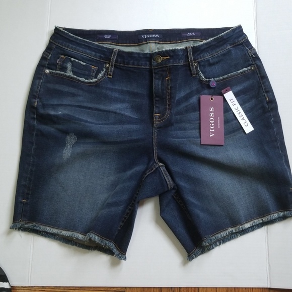 Vigoss Pants - VIGOSS  JAGGER DENIM SHORTS PLUS SZ 16 NWT